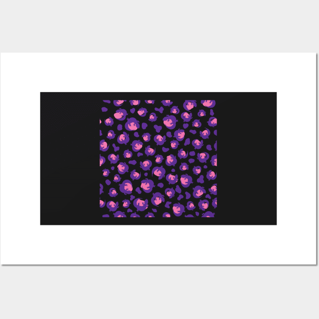 Leopard Gecko Print (Purple & Pink) Wall Art by danchampagne